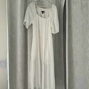 White crepe sundress